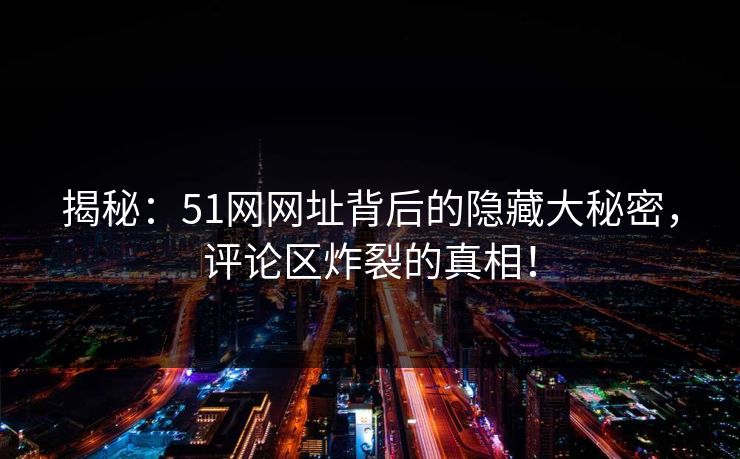 揭秘：51网网址背后的隐藏大秘密，评论区炸裂的真相！