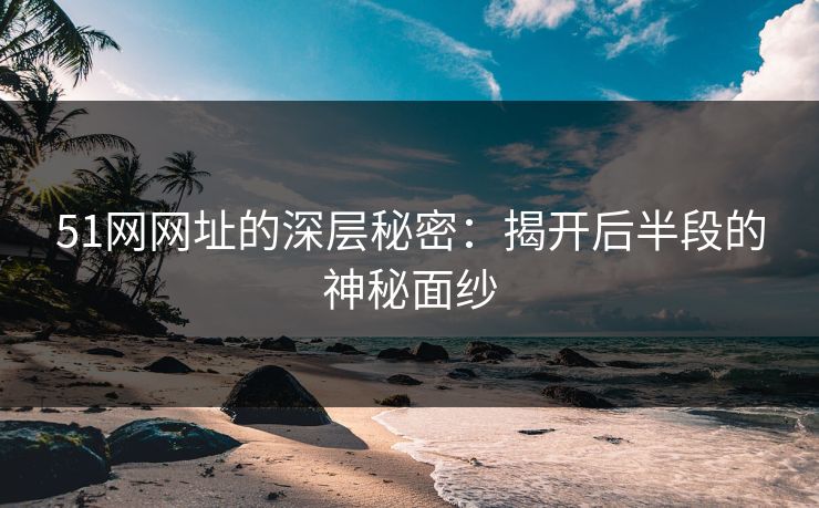 51网网址的深层秘密：揭开后半段的神秘面纱